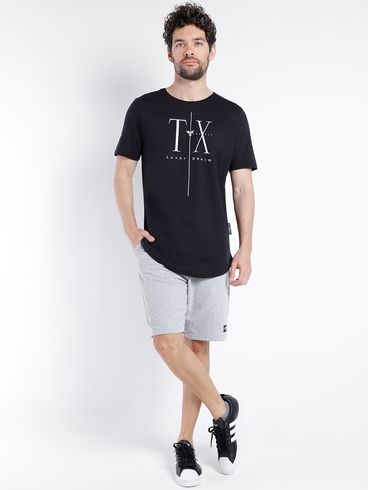 Camiseta Manga Curta Masculina PRETO