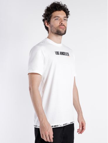 Camiseta Manga Curta Masculina OFF WHITE