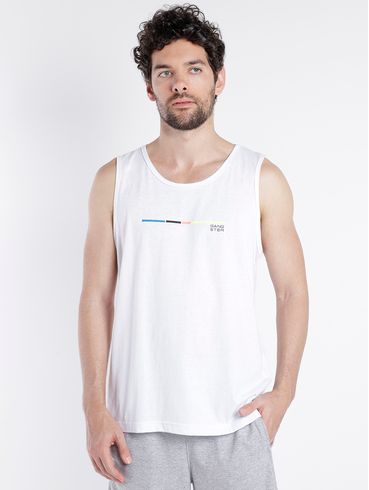 Camiseta Regata Gangster Masculina BRANCO