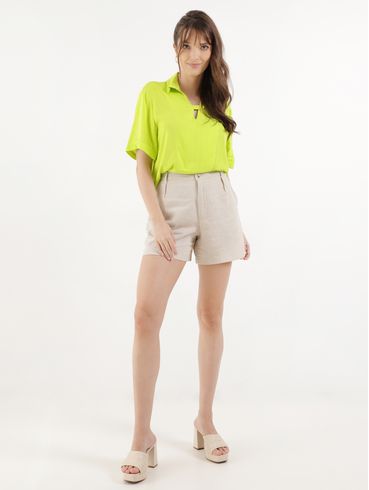 Blusa Manga Curta Autentique Feminina VERDE