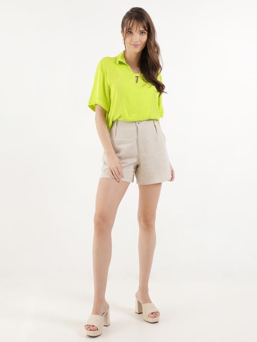 Blusa Manga Curta Autentique Feminina VERDE