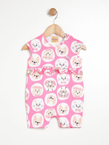 Macacão Infantil Para Bebê- PINK