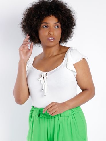 Blusa Ciganinha Feminina OFF WHITE