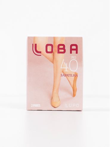 Kit com 02 Meias Sapatilha Fio 40 Lupo Femininas BEGE
