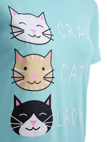 Blusa Manga Curta Feminina AZUL