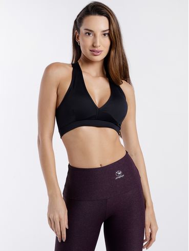 Top Esportivo com Bojo Feminino Preto