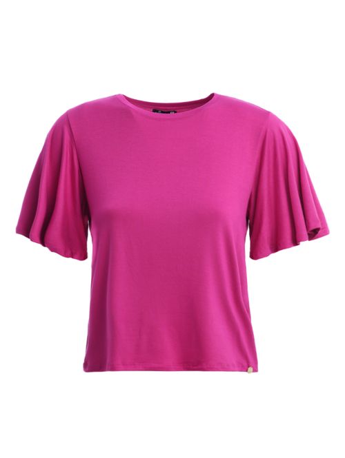 Blusa Manga Curta Autentique Feminina ROXO