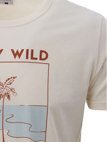 Camiseta Manga Curta Masculina AREIA