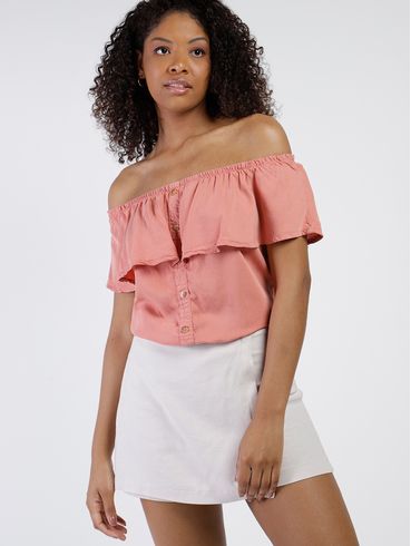 Blusa Ciganinha Liocel Feminina Rosa