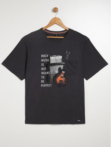 Camiseta Manga Curta Plus Size Masculina CHUMBO