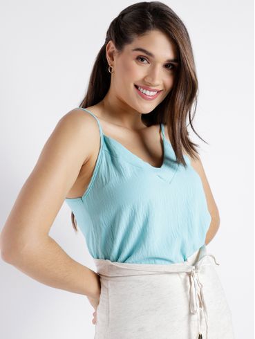 Blusa Regata Feminina AZUL