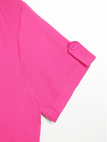 Blusa Manga Curta Plus Size Feminina PINK