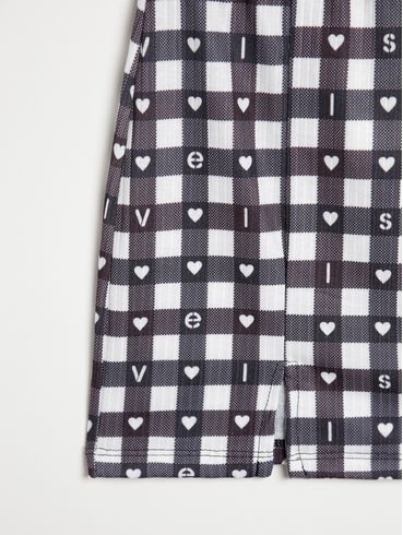 Conjunto Saia Vels Juvenil Para Menina - Preto