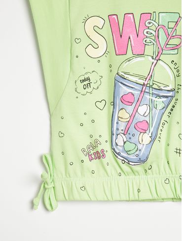 Blusa Regata Infantil Para Menina - VERDE