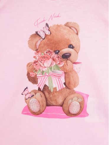 Conjunto Curto Infanti Para Bebê- ROSA