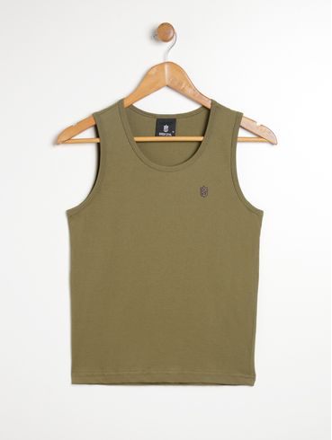 Camiseta Regata Juvenil Para Menina - VERDE