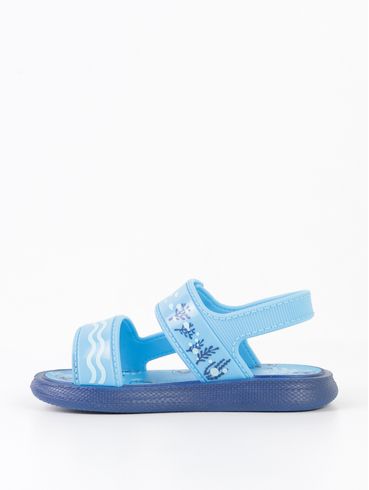 Sandália Baby Shark Infantil Para Bebê Menino - AZUL