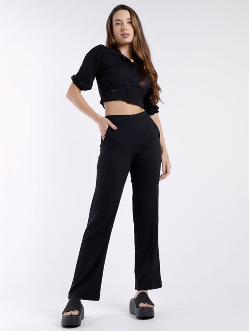 Calça Viscolinho Feminina PRETO