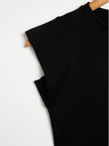 Blusa Muscle Juvenil Para Menina - PRETO