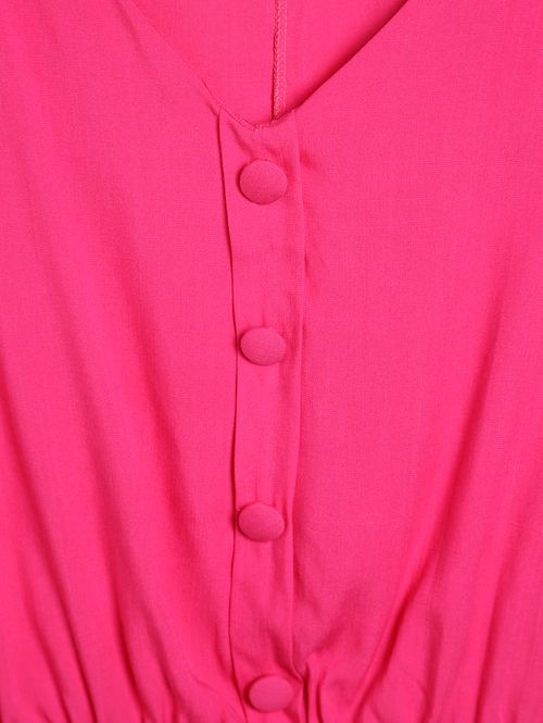 Blusa Manga Curta Plus Size Feminina ROSA