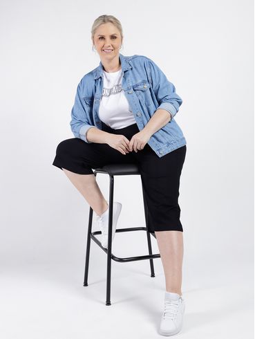 Blusa Manga Curta Habana Plus Size Feminina BRANCO