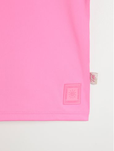 Blusa com Proteção Uv Infantil Para Menina - ROSA