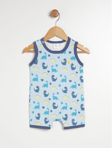 Macacão Infantil Para Bebê- AZUL CLARO
