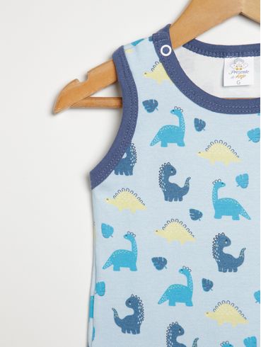 Macacão Infantil Para Bebê- AZUL CLARO