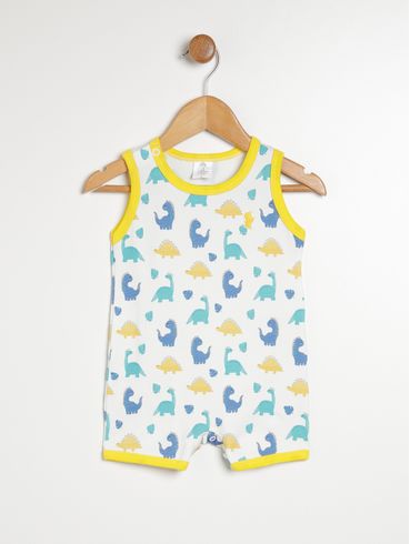 Macacão Infantil Para Bebê- BRANCO