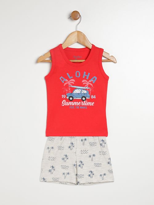 Conjunto Infantil Para Bebê- VERMELHO