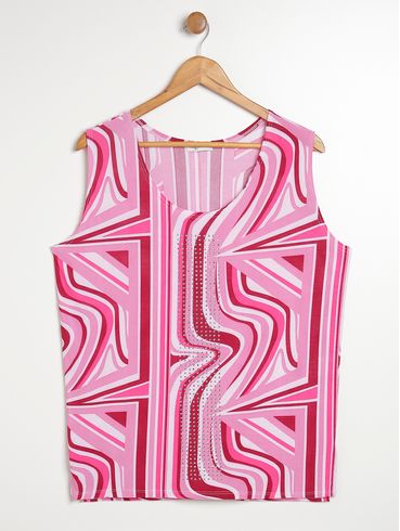 Blusa Plus Size Feminina ROSA