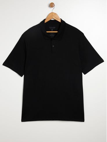 Polo Plus Size Masculina PRETO