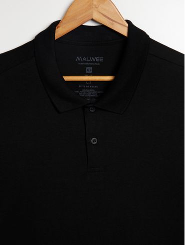 Polo Plus Size Masculina PRETO