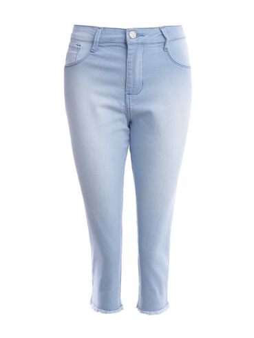 Calça Jeans Capri Bivik Feminina AZUL CLARO