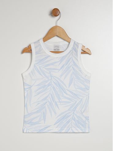 Camiseta Regata Infantil Para Menino - AZUL