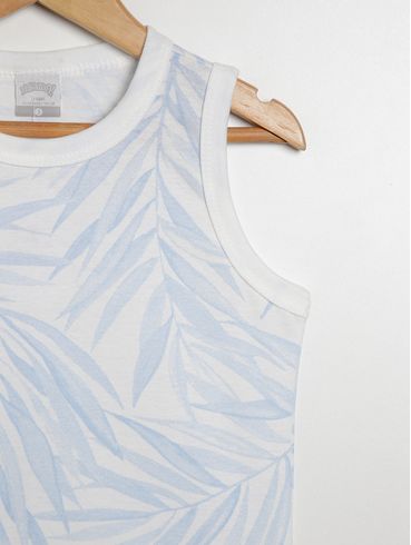 Camiseta Regata Infantil Para Menino - AZUL