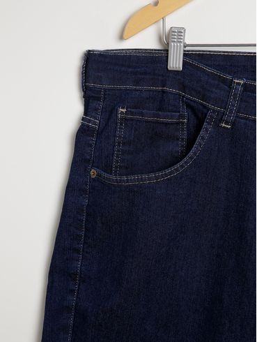 Bermuda Jeans Vilejack Plus Size Masculina AZUL