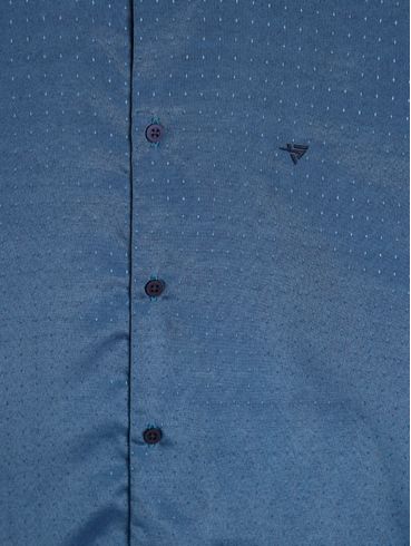 Camisa Manga 3/4 Plus Size Masculina AZUL