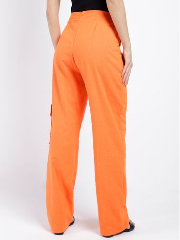 Calça Alfaiataria Feminina LARANJA