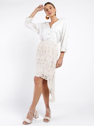 Saia Média Eagle Rock Feminina BEGE