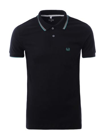 Polo Manga Curta Vilejack Masculina PRETO