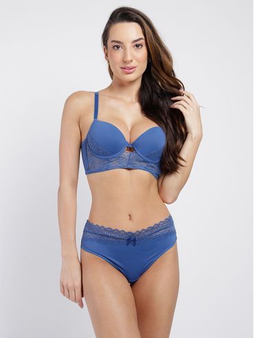 Conjunto Lingerie Feminino AZUL