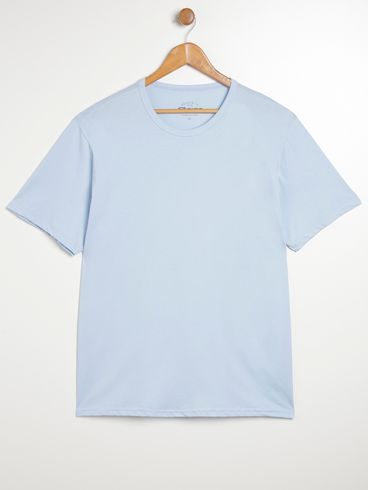 Camiseta Básica Plus Size Masculina AZUL