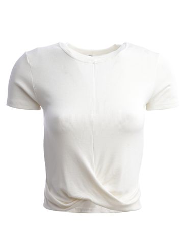 Blusa Básica Manga Curta Feminina OFF WHITE