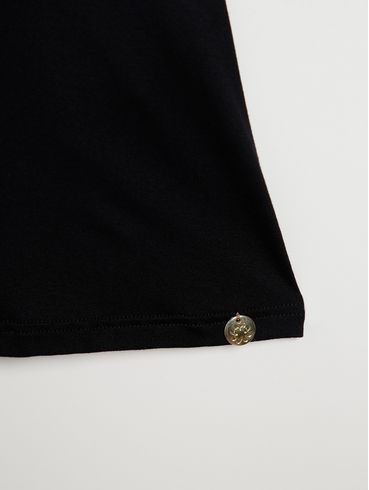 Blusa Manga Curta Autentique Plus Size Feminina PRETO