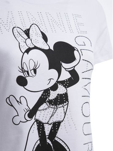Blusa Manga Curta Disney Feminina BRANCO