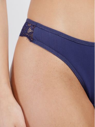 Calcinha Tanga Feminina AZUL/MARINHO