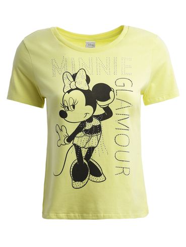 Blusa Manga Curta Disney Feminina AMARELO