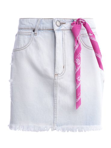 Saia Jeans Curta Autentique Feminina AZUL CLARO