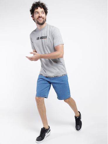 Bermuda Jeans Masculina AZUL CLARO